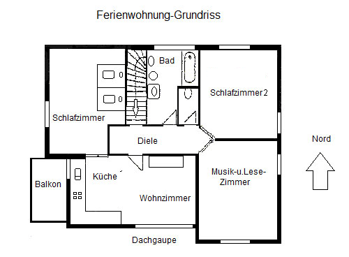 Grundriss Ferienwohung