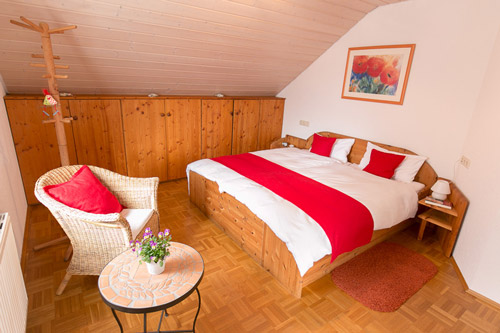 Schlafzimmer in der Ferienwohnung
